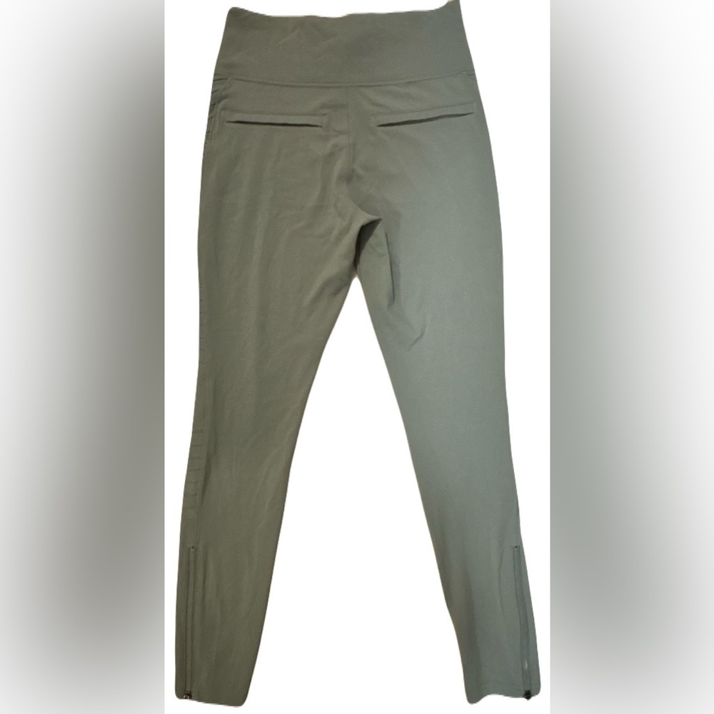 Athleta Delancey Moto Tight Leggings Sage Green Seamless Ribbed High-Rise - Picture 5 of 8
